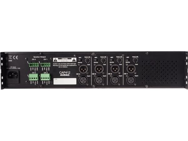 AUDAC CAP412, 4.0 kanaler, 480 W, D, 0,3%, 100 dB, 80 W
