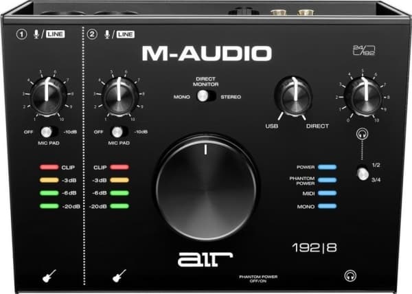 M-AUDIO AIR 192|8 ljudinspelningsgränssnitt
