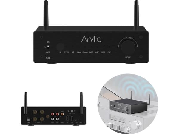 Arylic Arylic B50 multiinngang lydforsterker med Bluetooth-mottaker og -sender