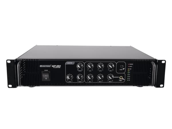Omnitronic 80709630, 180 W, A/B, 0,5%, 85 dB, 80 - 14000 Hz, Klemmer