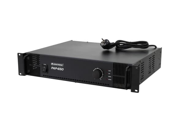 Omnitronic 80709820, 650 W, A/B, 0,5%, 90 dB, 80 - 16000 hz, 230 V