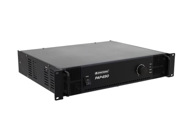 Omnitronic 80709820, 650 W, A/B, 0,5%, 90 dB, 80 - 16000 hz, 230 V