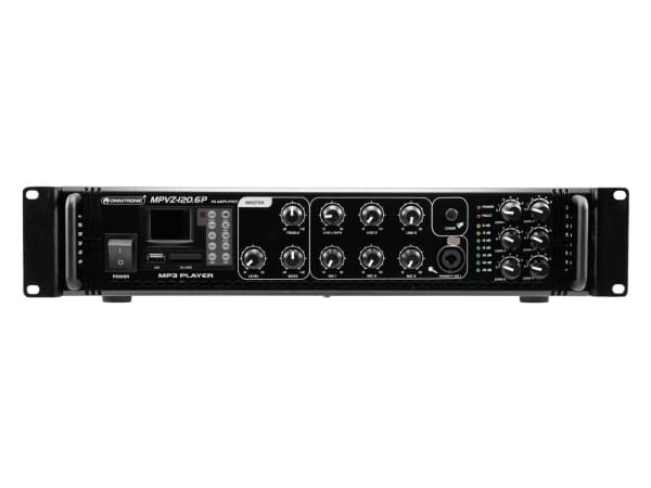 Omnitronic 80709783, 120 W, A/B, 0,5%, 85 dB, 80 - 16000 hz, Klämplintar