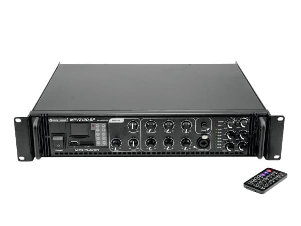 Omnitronic 80709783, 120 W, A/B, 0,5%, 85 dB, 80 - 16000 hz, Klämplintar