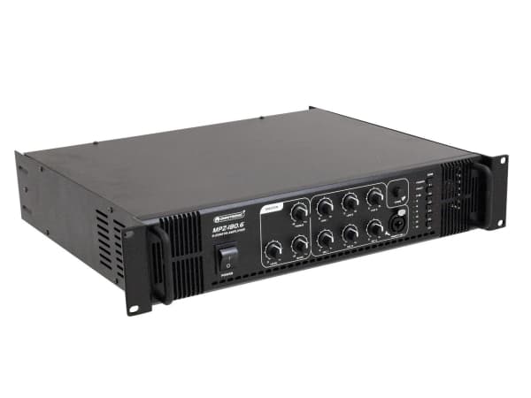 Omnitronic 80709721, 180 W, A/B, 0,5%, 85 dB, 80 - 16000 hz, Klämplintar