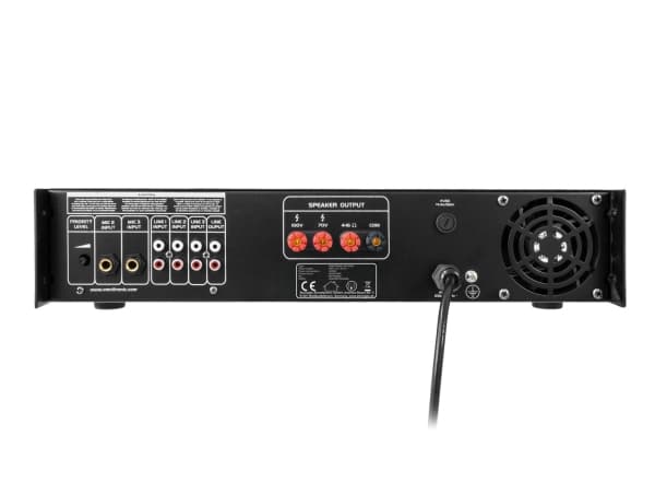 Omnitronic 80709650, 500 W, A/B, 0,5%, 85 dB, 80 - 14000 hz, Klämplintar