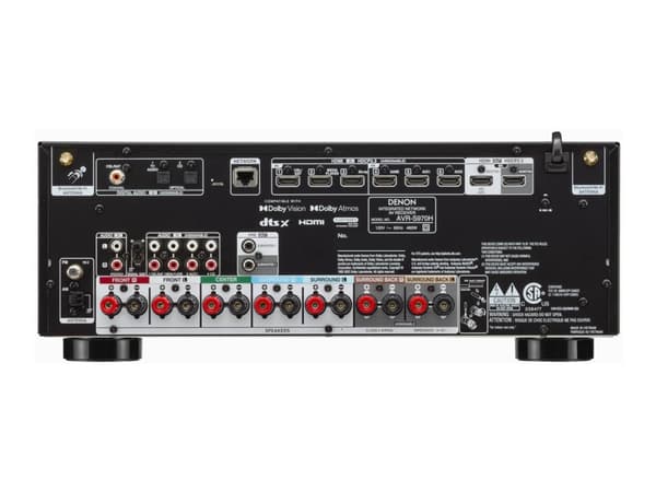 Denon AVR-S970H - AV-nätverksreceiver - 8K - HDR - 7,2-kanal - 7 x 90 Watt - svart