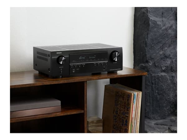Denon AVR-S670H - AV-nettverksmottaker - 8K - 60 fps - HDR - 5.2 kanaler - 5 x 75 watt - svart
