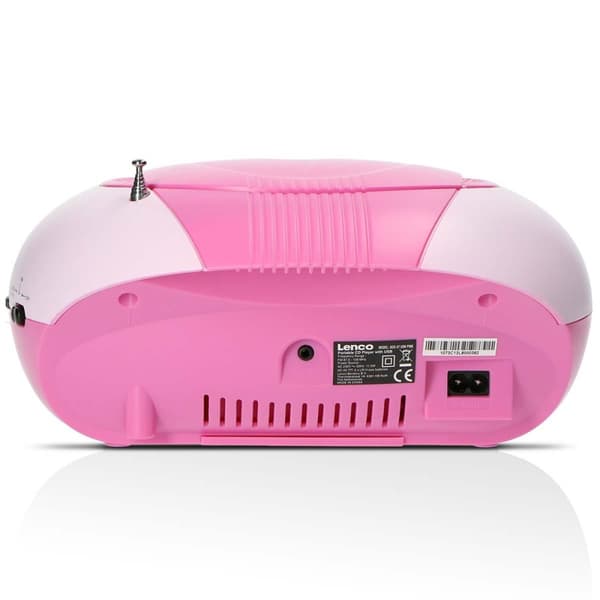 Lenco SCD-37 USB Pink Portable FM Radio CD and USB player Pink