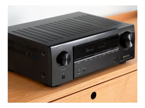 Denon kotiteatterivastaanotin, 7x145 watin maksimimusiikkiteho, Dolby Atmos, DTS:X, Hi-Res Audio, AirPla (AVRX1800HBKE2)