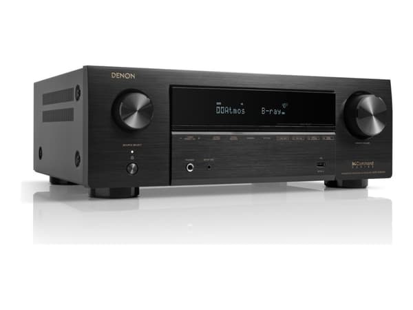 Denon kotiteatterivastaanotin, 7x145 watin maksimimusiikkiteho, Dolby Atmos, DTS:X, Hi-Res Audio, AirPla (AVRX1800HBKE2)