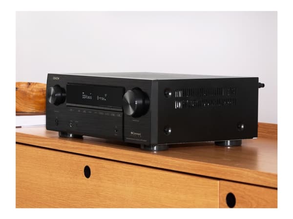 Denon kotiteatterivastaanotin, 7x145 watin maksimimusiikkiteho, Dolby Atmos, DTS:X, Hi-Res Audio, AirPla (AVRX1800HBKE2)