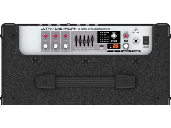 Behringer K450FX, 45 W, XLR / 1/4" TRS, 6,3 mm, 50 - 60 Hz, 75 W, 441 mm