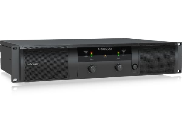 Behringer NX6000, 2,0 kanavaa, 3000 W, D, 48 dB, 4 ohmia (O), 8 ohmia (O)
