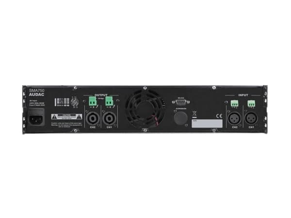 AUDAC SMA750, D, 0,05%, 95 dB, 750 W, 380 W, 1500 W