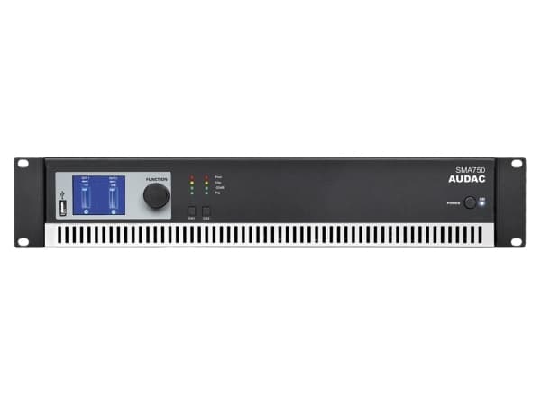 AUDAC SMA750, D, 0,05%, 95 dB, 750 W, 380 W, 1500 W