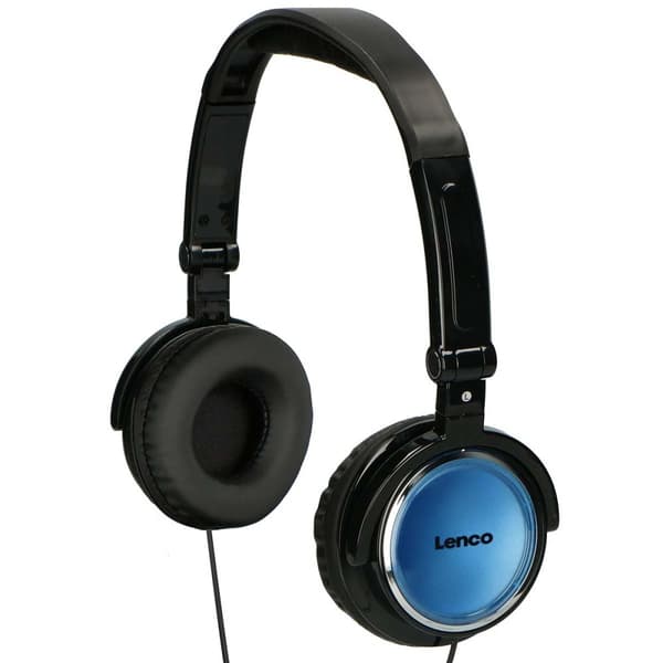 Lenco Bærbar 9" dvd-afspiller med USB-hovedtelefoner og monteringsbeslag Blå / Sort