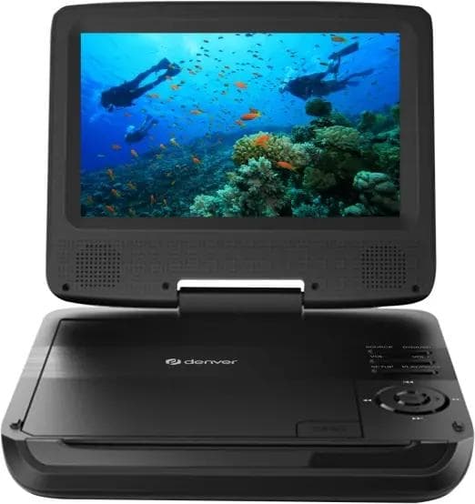 Denver Portable DVD-spelare 7-tums skärm inbyggt batteri