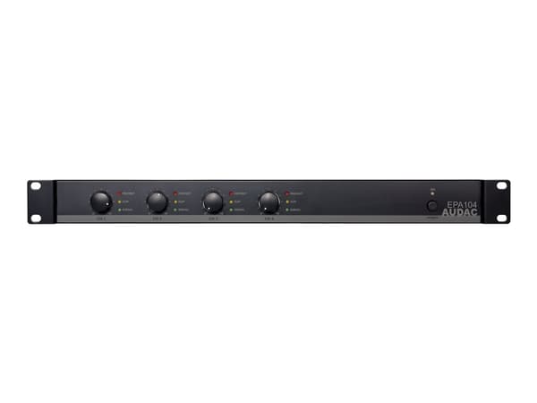 Audac EPA104 - Strömförstärkare - 4 x 100 Watt - svart