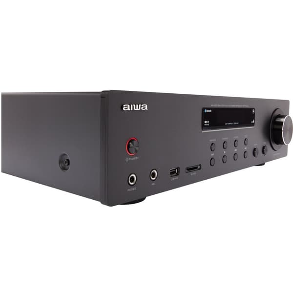 AIWA Förstärkare med Bluetooth 2 x 60 Watt RMS Svart