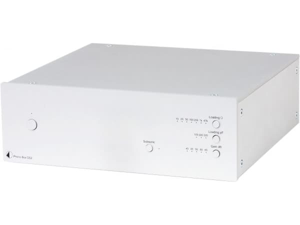 Pro-Ject Phono Box DS2, Sølv, 20 - 20000 Hz, 47000 O, 65 dB, 0,0008%, 220 - 240 V