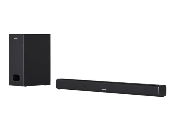 Sharp HT-SBW110 - Lydplankesystem - 2,1 kanaler - trådløs - Bluetooth - svart