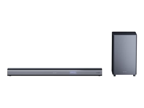 Sharp HT-SBW460 - Soundbar - för hemmabio - 3.1-kanals - trådlös - Bluetooth - 220 Watt (Total) - mattsvart