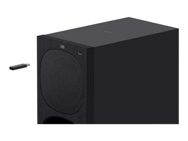 Sony HT-S20R - Lydplankesystem - for hjemmeteater - 5,1 kanaler - trådløs - Bluetooth - 400 watt (Total)