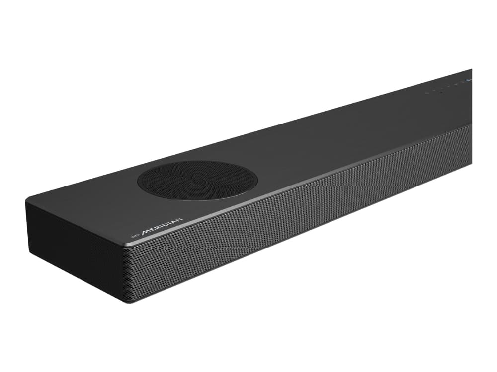 LG 5.1.2ch Hi-Res Dolby Atmos Soundbar with Meridian Technology SN9Y Bluetooth, Wireless connection, Dark Steel Silver, 520 W