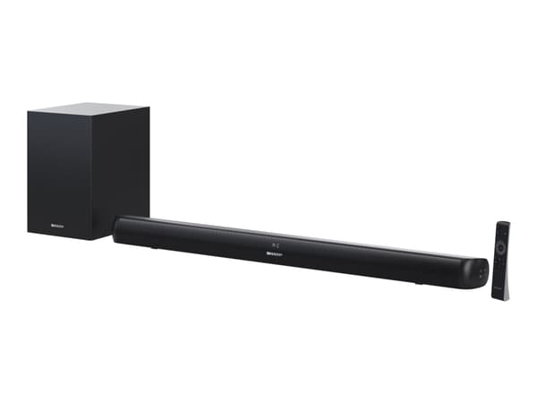 Sharp HT-SBW202 - Lydplankesystem - for hjemmeteater - 2,1 kanaler - trådløs - Bluetooth - svart