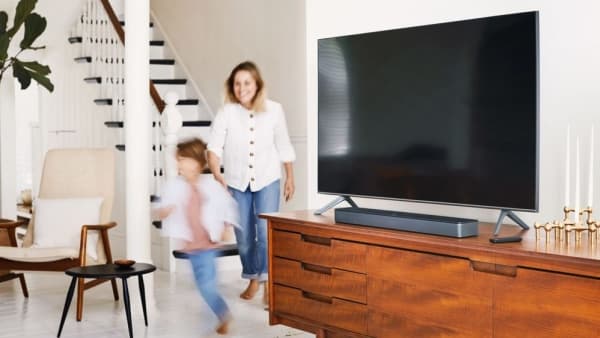 Bose Smart Soundbar 300 - Lydbar - til TV - trådløs - Wi-Fi, Bluetooth - App-kontrolleret - bose-sort