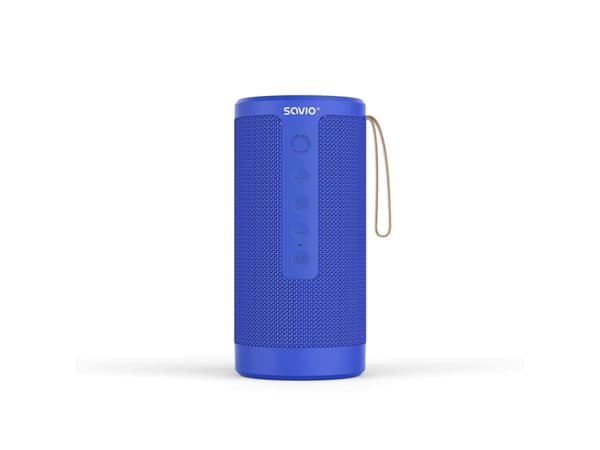 Savio BS-031 portable bluetooth wireless speaker 10W blue, 1-veis, 1.0 kanaler, Ledning & Trådløs, 10 W, Blå