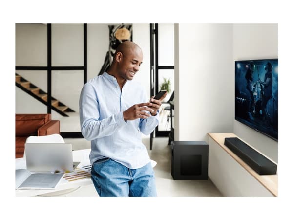 Panasonic SC-HTB490 - Lydplankesystem - for hjemmeteater - 2,1 kanaler - trådløs - Bluetooth - 320 watt (Total) - svart