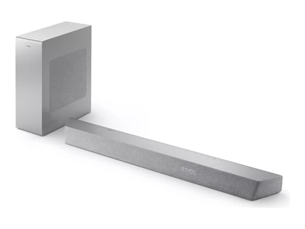 Philips TAB8507 - Lydplankesystem - for hjemmeteater - 3,1 kanaler - trådløs - Wi-Fi, Bluetooth - Appstyrt - 300 watt (Total) - sølv