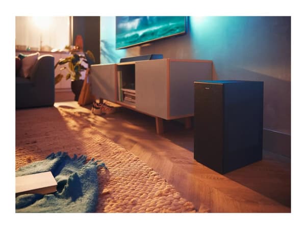 Philips TAB7807/10, 3.1 kanavaa, 650 W, Dolby Atmos, Dolby Digital, Dolby Digital Plus, Dolby TrueHD, 620 W, 10%, 20,3 cm (8")