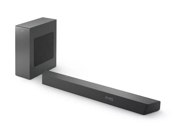 Philips TAB8507B - Lydplankesystem - for hjemmeteater - 3,1 kanaler - trådløs - Bluetooth, Wi-Fi - Appstyrt - 300 watt (Total) - antrasitt