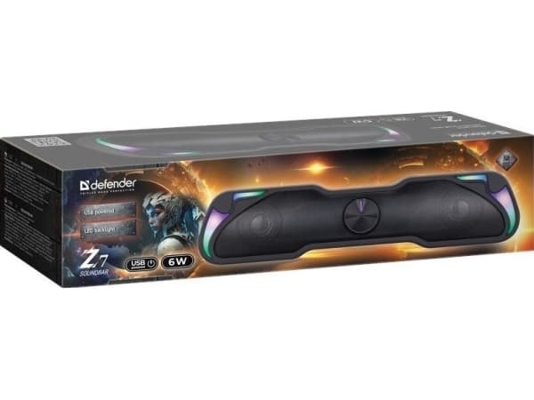 Defender Z7 Soundbar 6W USB LED Illuminated RGB Speaker