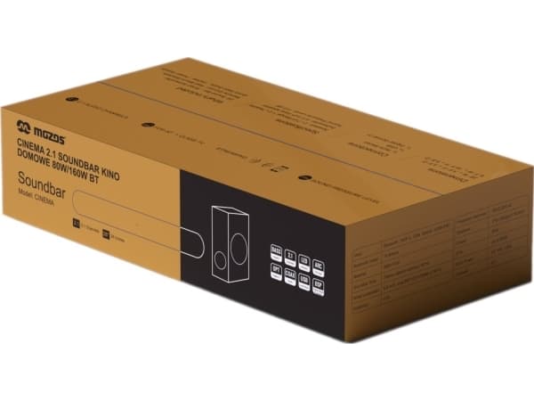 Soundbar Mozos MOZOS CINEMA soundbar 2.1 80W bluetooth spdif USB HDMI