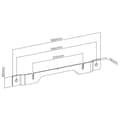 Miniatyrbillede 10 af 10: Nedis Soundbar Beslag | Kompatibel med: Sonos® Ray™ | Væg | 2 kg | Fast | ABS / Stål | Sort