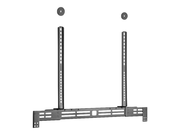 HAGOR LS-1 - Monteringssett (utvidbar lydstangmontering) - for soundbar - svart - skjermstørrelse: 55"-75" - monteringsgrensesnitt: inntil 200 x 600
