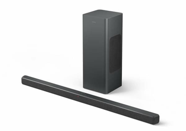Philips TAB6309 - Soundbar - för tv - 2.1-kanals - trådlös - Bluetooth - 160 Watt (Total) - mörkgrå