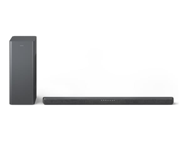 Philips TAB6309 - Soundbar - för tv - 2.1-kanals - trådlös - Bluetooth - 160 Watt (Total) - mörkgrå