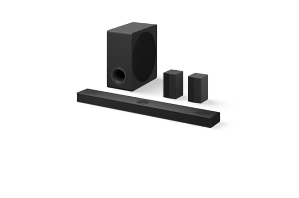 LG DS80TR, 5.1.3 kanaler, 580 W, DTS Digital Surround, DTS:X, Dolby Atmos, Dolby Digital, AI Sound Pro, Bass Blast, Bass Blast+, Musikk, Sport, 96 kH