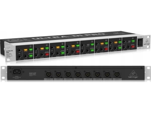 Behringer DI800 audiosekoitin 8 kanavaa Sort, Sølv