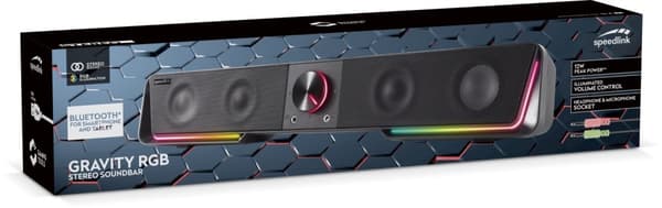Speedlink GRAVITY RGB stereolydplanke, svart