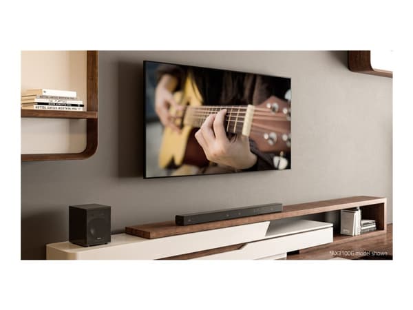 Hisense AX3100G - Lydplankesystem - 3,1 kanaler - trådløs - Bluetooth - svart