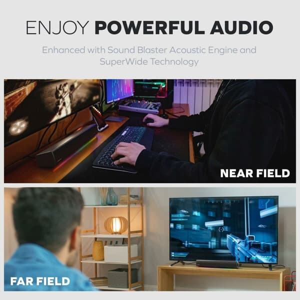 Trådløs soundbar Creative Technology Blaster GS5 Sort