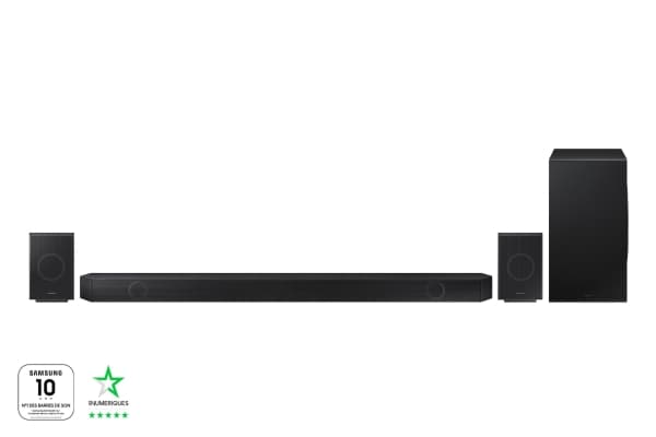 Samsung HW-Q995D - Q Series - Lydplankesystem - for hjemmeteater - 11.1.4-kanal - trådløs - Wi-Fi, Bluetooth - Appstyrt - grafittsvart