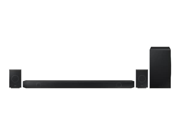 Samsung HW-Q995D - Q Series - Lydplankesystem - for hjemmeteater - 11.1.4-kanal - trådløs - Wi-Fi, Bluetooth - Appstyrt - grafittsvart