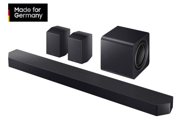 Samsung Q-series HW-Q995GF, 11.1.4 kanaler, DTS:X, Dolby TrueHD, Dolby Atmos, DTS Digital Surround, Dolby Digital, Game Pro, Trådløs, Separat, Titan,